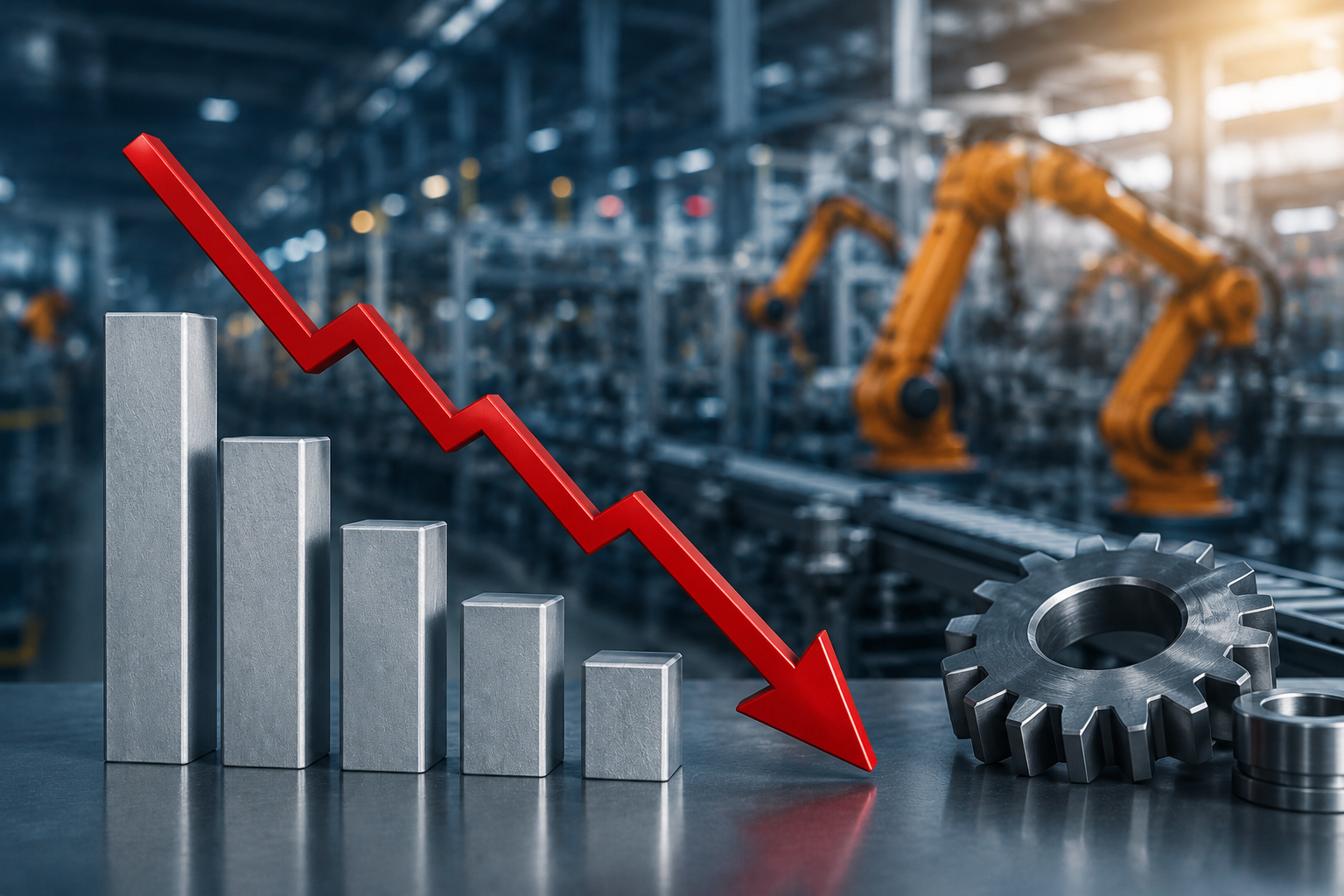 أسعار الإنتاج الصناعي تتراجع بـ0.1% في يونيو