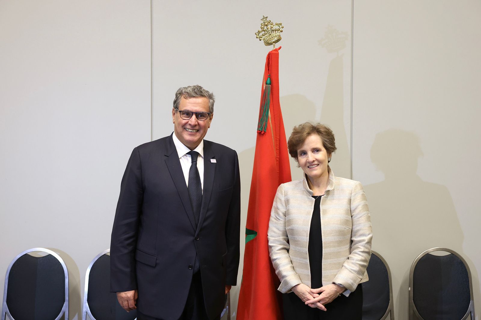 أخنوش يتباحث مع الممثلة التجارية للولايات المتحدة الأمريكية