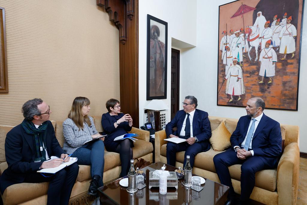 الاقتصاد الأخضر ومشاريع مكافحة الإجهاد المائي يجمعان أخنوش برئيسة البنك الأوربي لإعادة الإعمار والتنمية