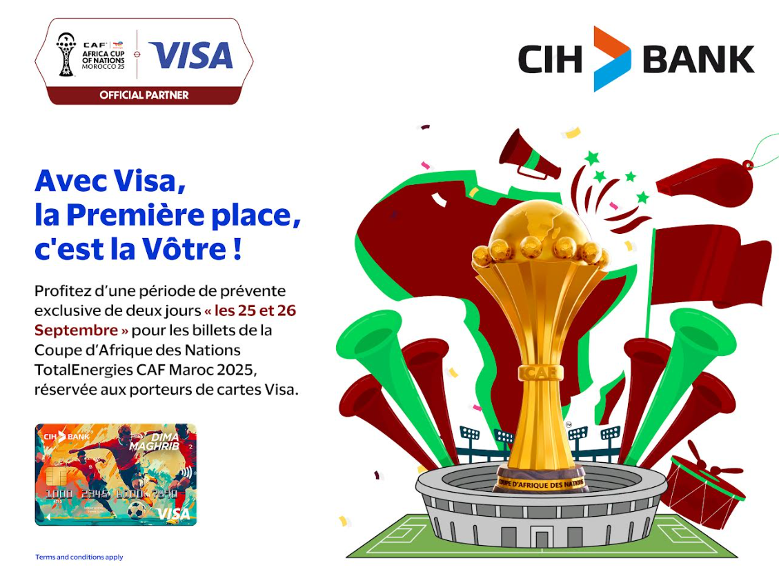 دعم جماهيري.. CIH يربط المغاربة بـCAN 2025 عبر بطاقة "ديما مغرب"