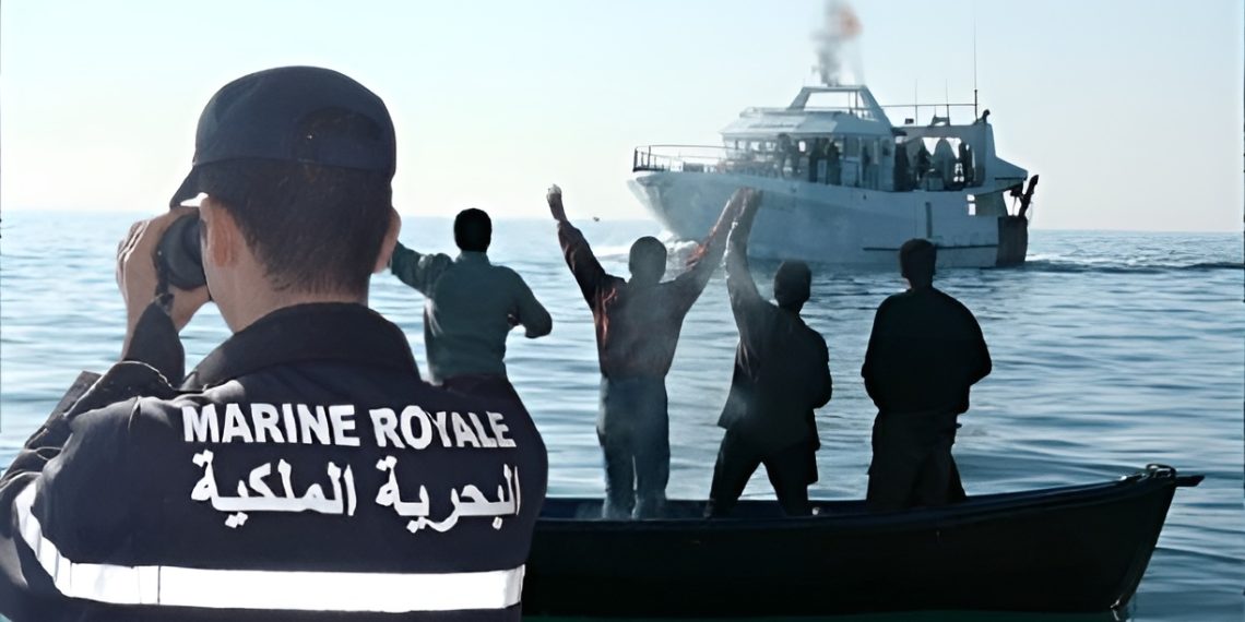 البحرية الملكية تعترض قاربا لمهاجرين غير شرعيين بساحل الداخلة