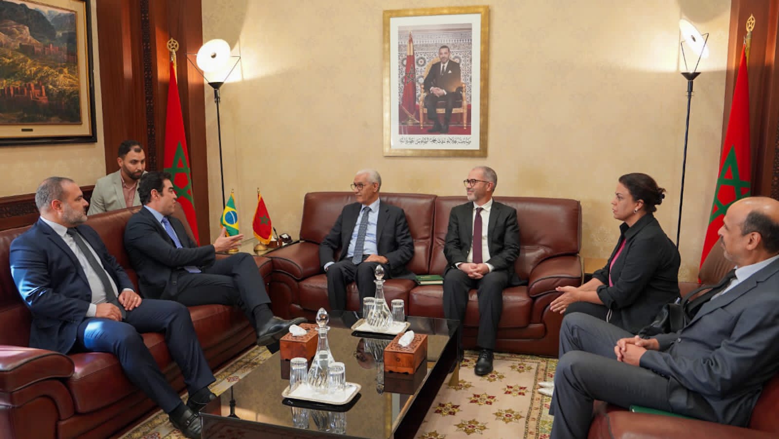 العلمي يتباحث مع رئيس محكمة الحسابات الاتحادية بالبرازيل