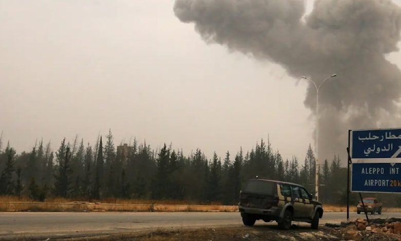 غارات جوية إسرائيلية تقصف مطار حلب في سوريا