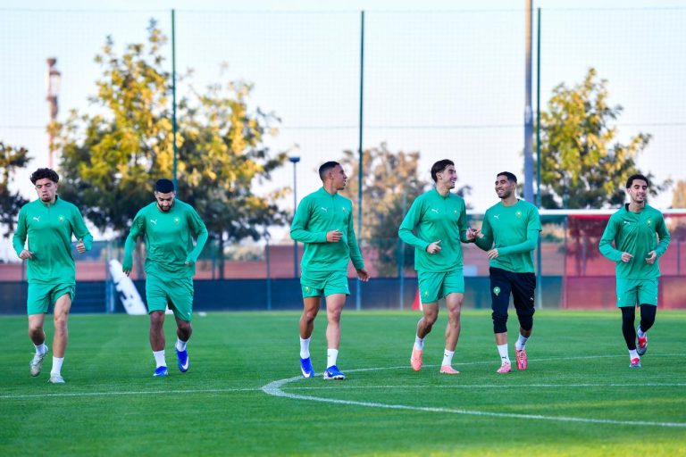 المنتخب المغربي يواصل استعداداته لمباراة نيجيريا