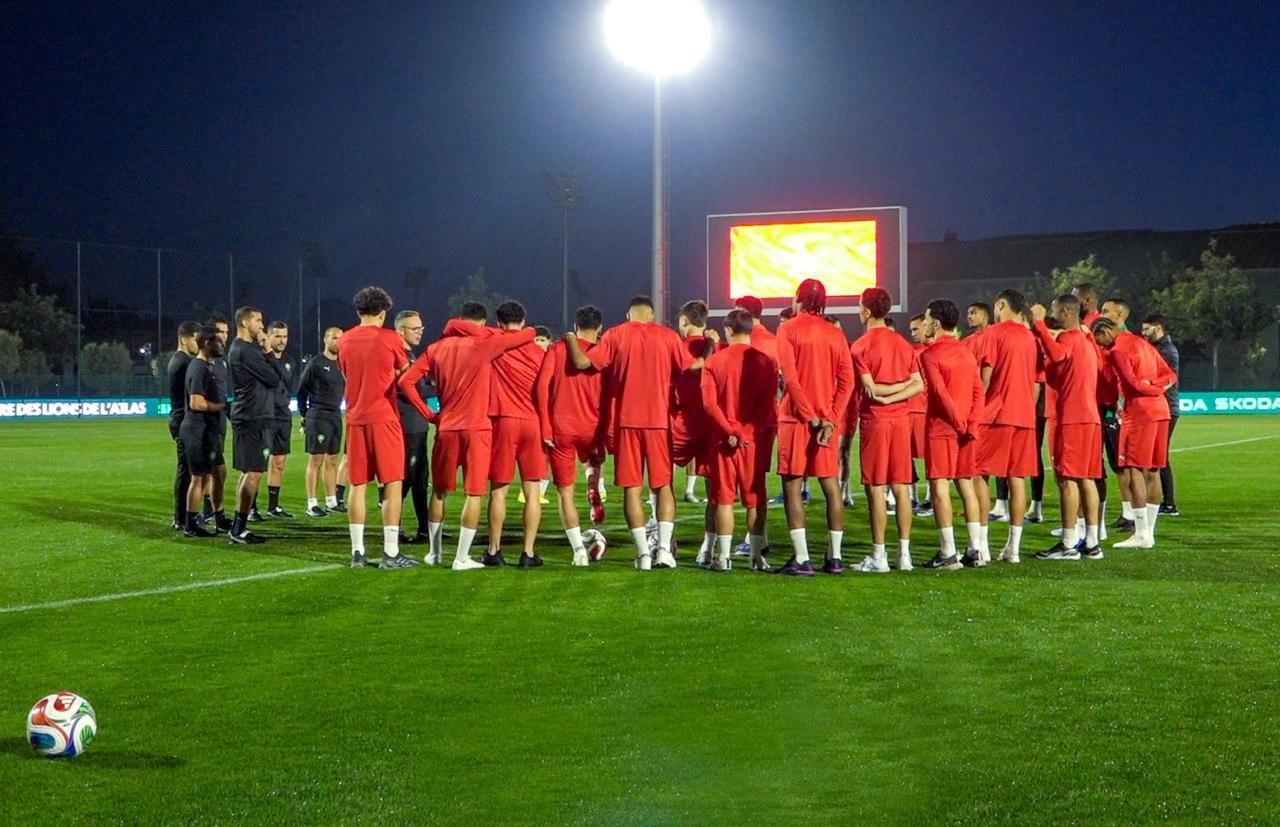 المنتخب الوطني يجري أول حصة تدريبية بقيادة وهبي