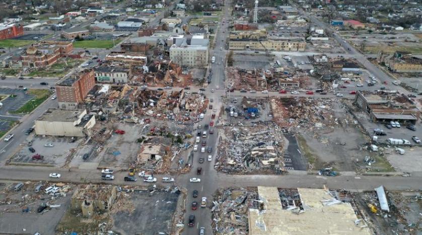 ارتفاع حصيلة ضحايا الأعاصير في الولايات المتحدة إلى 18 قتيلا