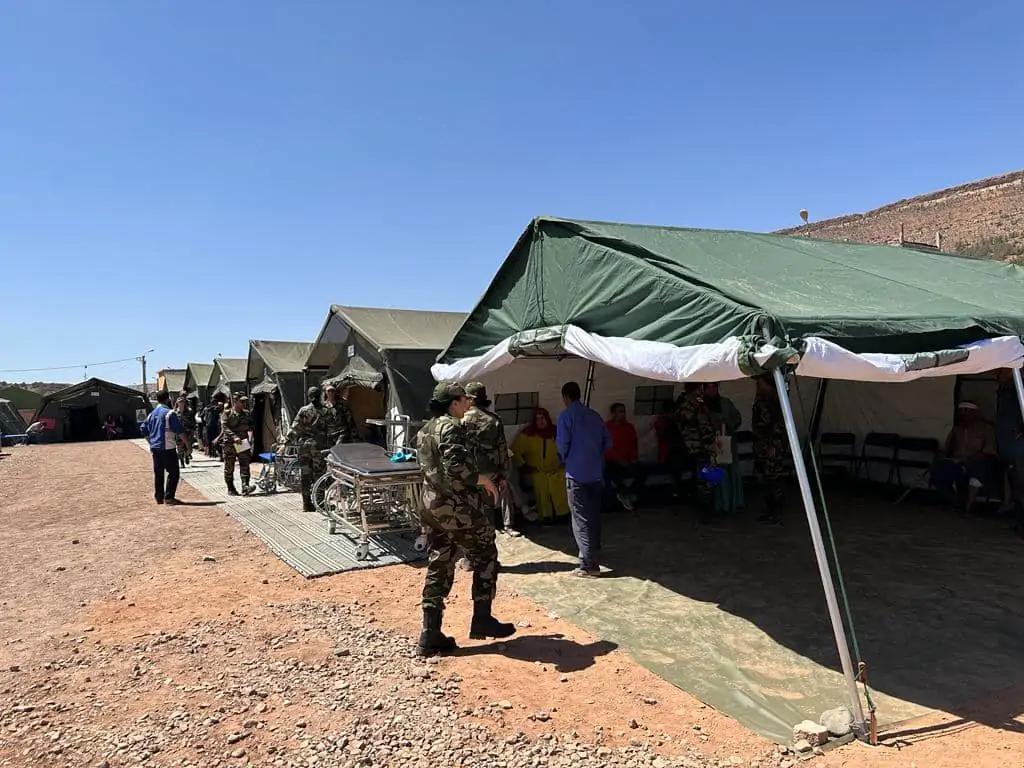 زلزال الحوز.. الجيش يقيم مستشفيين ميدانيين إضافيين