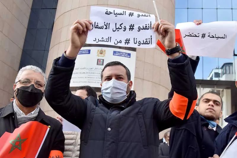 لم يستفيدوا من 2 مليار درهم.. وكلاء الأسفار يحتجون مجددا