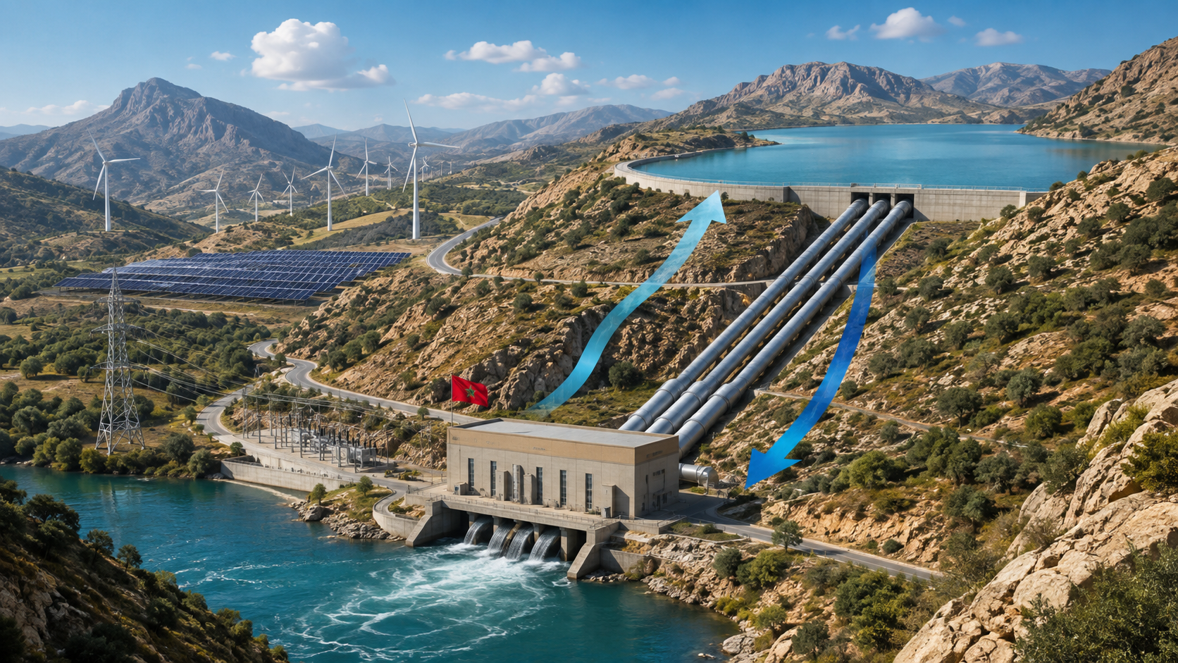 المغرب يوسع استخدام محطات الضخ لتخزين الكهرباء