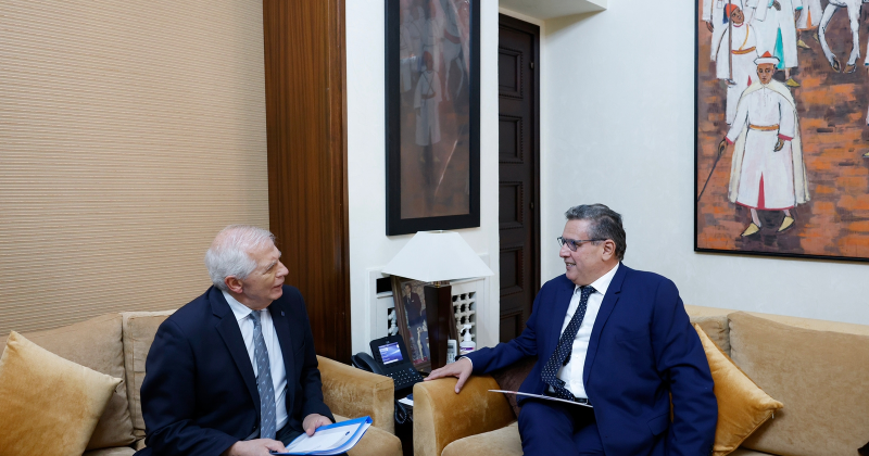 أخنوش يستقبل الممثل الأعلى للاتحاد الأوربي للشؤون الخارجية والسياسة الأمنية