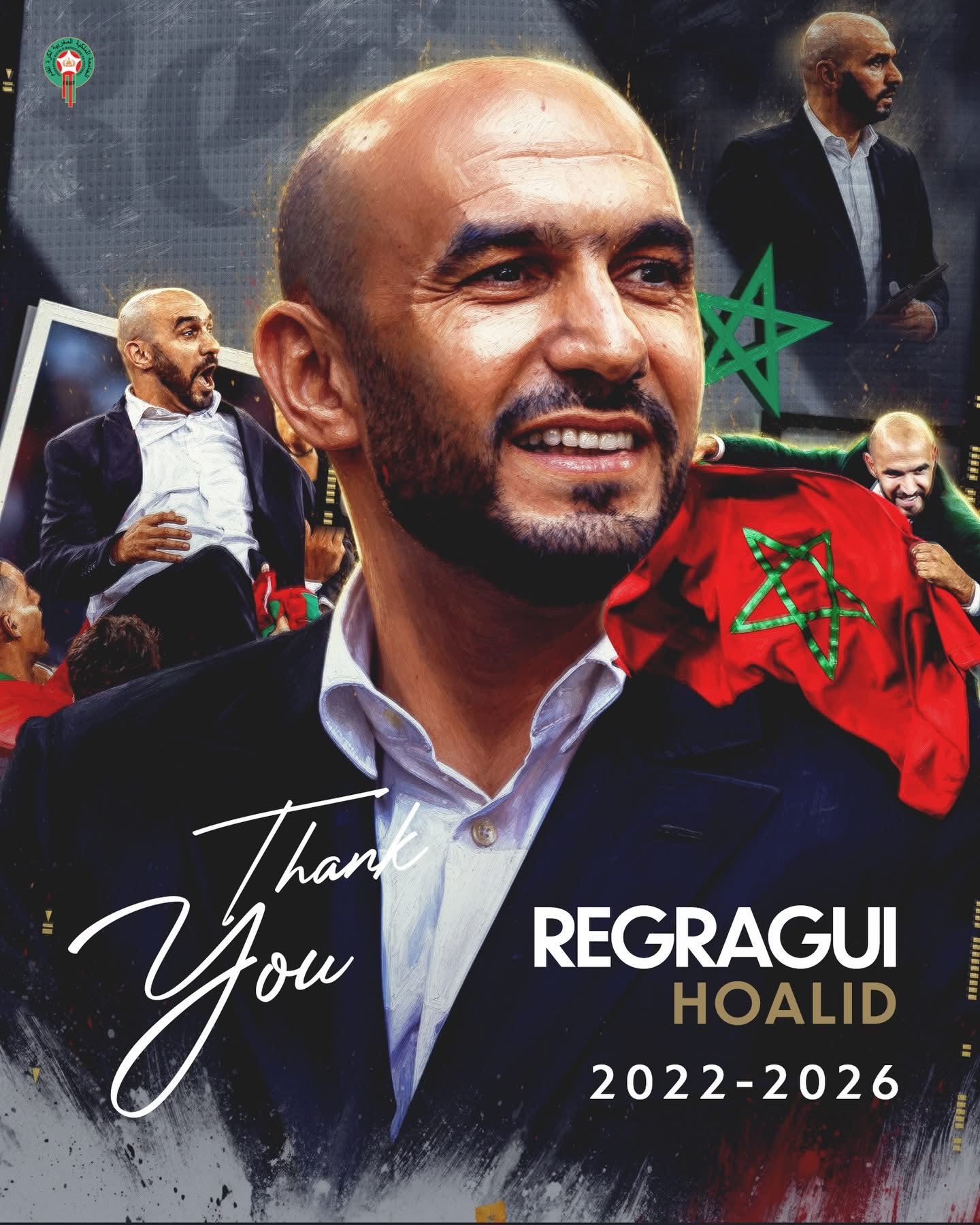 الركراكي: تدريب المنتخب كان شرف وأتمنى التوفيق للمدرب الجديد للمنتخب الوطني