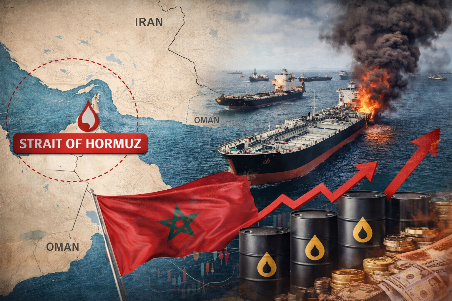 مضيق هرمز يربك أسواق النفط.. هل يواجه المغرب موجة جديدة من ارتفاع أسعار المحروقات؟