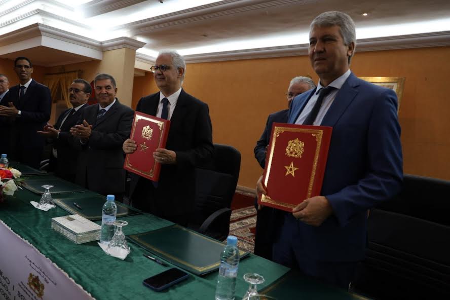 التوقيع على عقد التدبير التشاركي للفرشة المائية لمحور مسكي-بودنيب