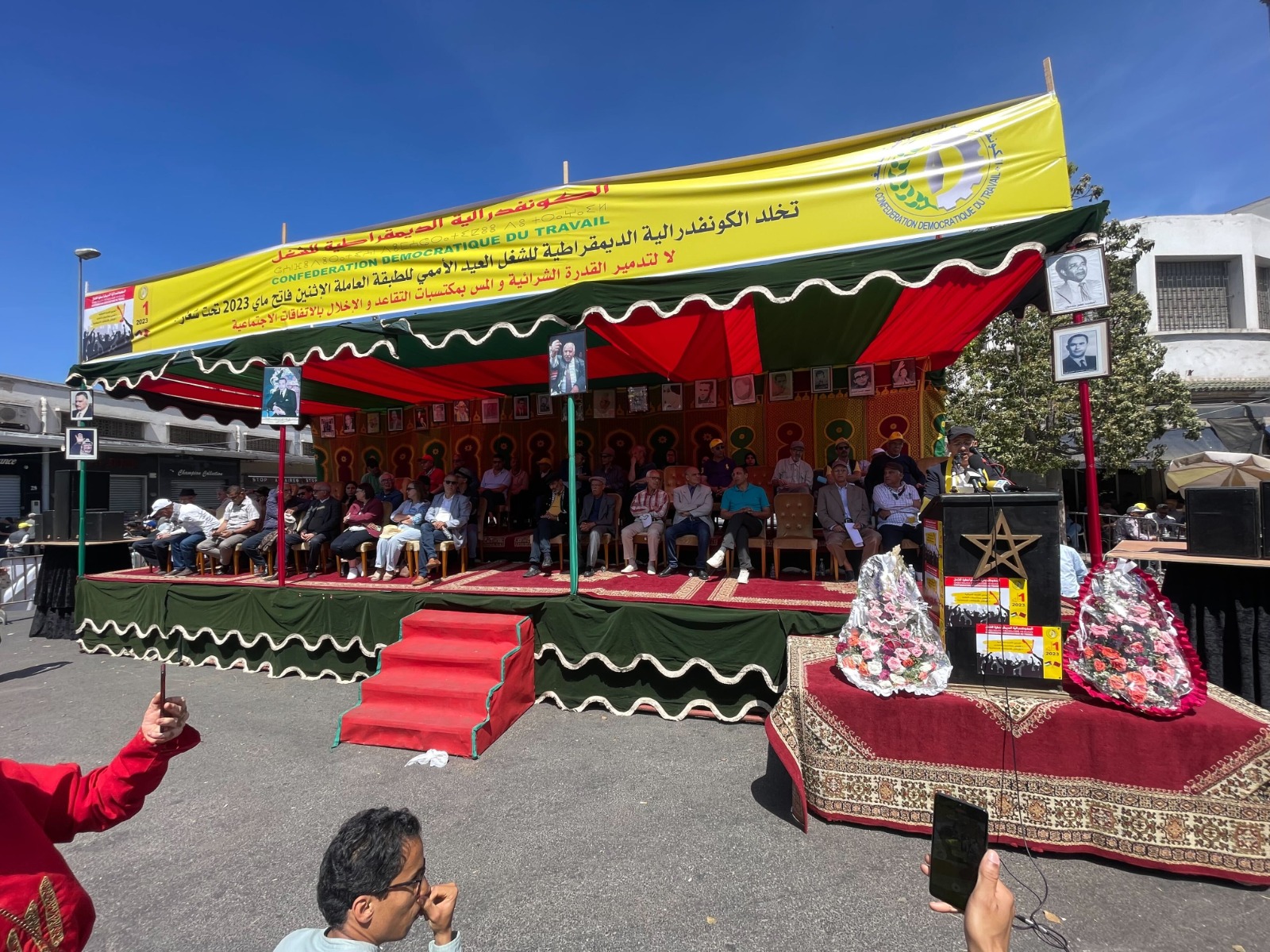 الكونفدرالية الديمقراطية للشغل تستغل "فاتح ماي" لمطالبة الحكومة بتسقيف عاجل لأسعار المحروقات