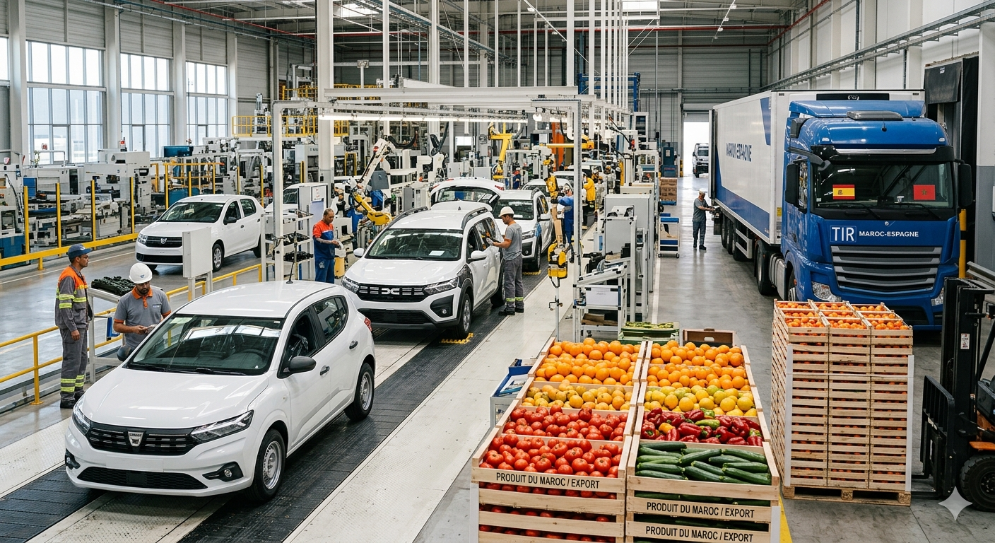 الفلاحة وصناعة السيارات تقودان التعاون الاقتصادي بين المغرب وإسبانيا