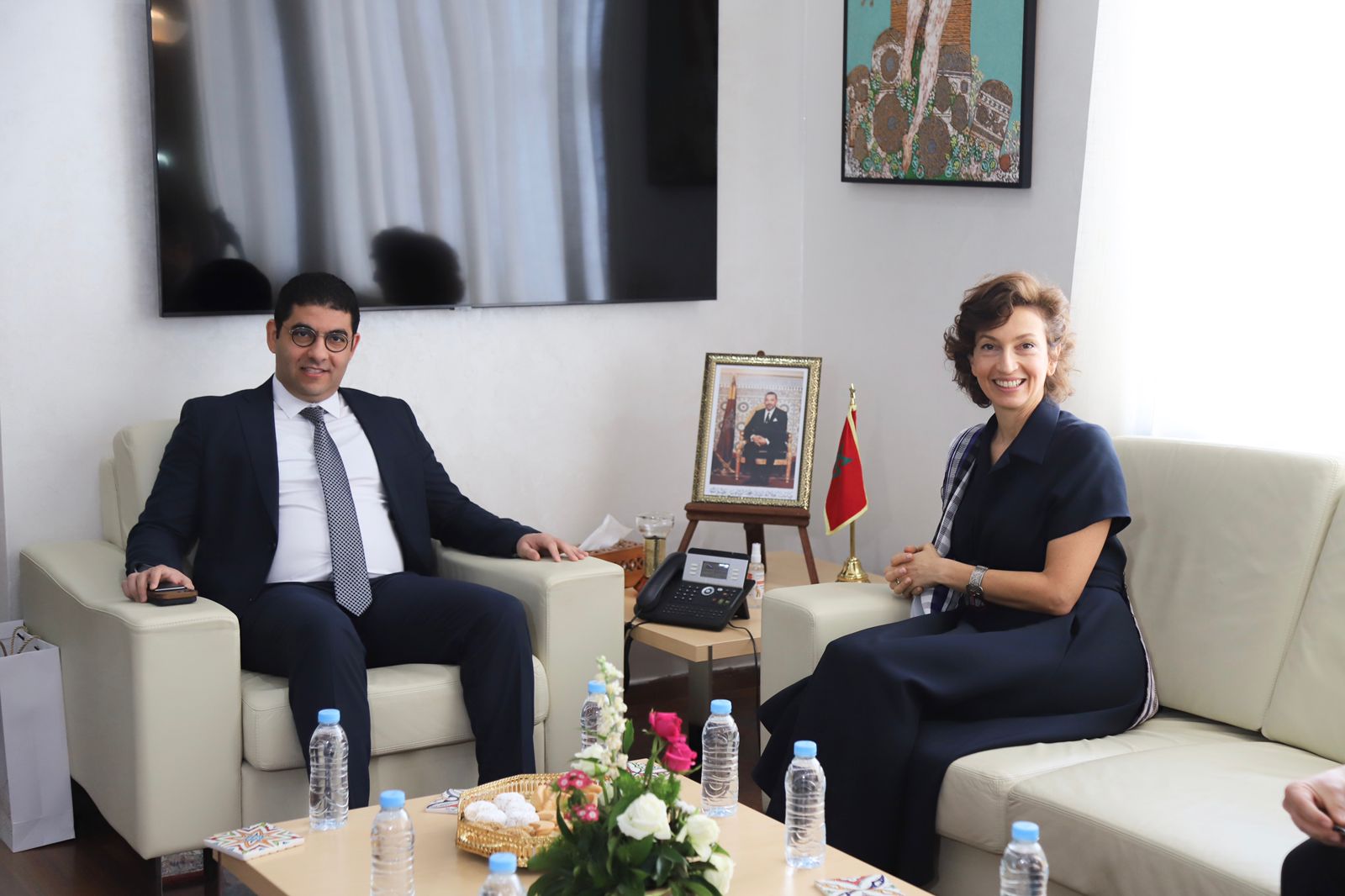وزير الثقافة والشباب والتواصل يستقبل المديرة العامة لليونسكو