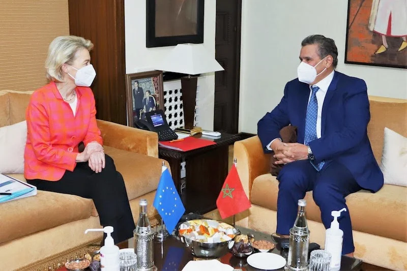 أخنوش يتواصل مع رئيسة المفوضية الأوربية ويغرد بقوة الشراكة بين المغرب والاتحاد الأوربي
