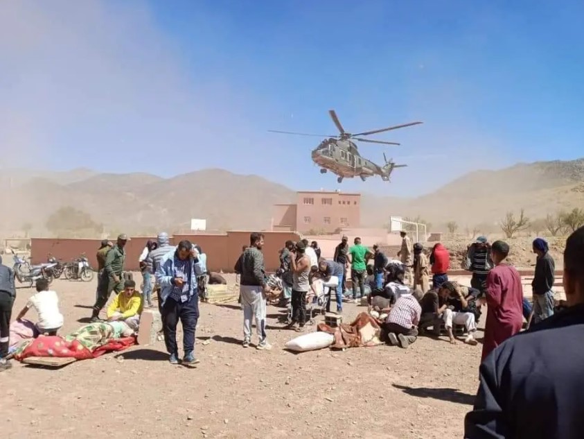 الجيش يكسر عزلة الدواوير المتضررة من الزلزال جوا