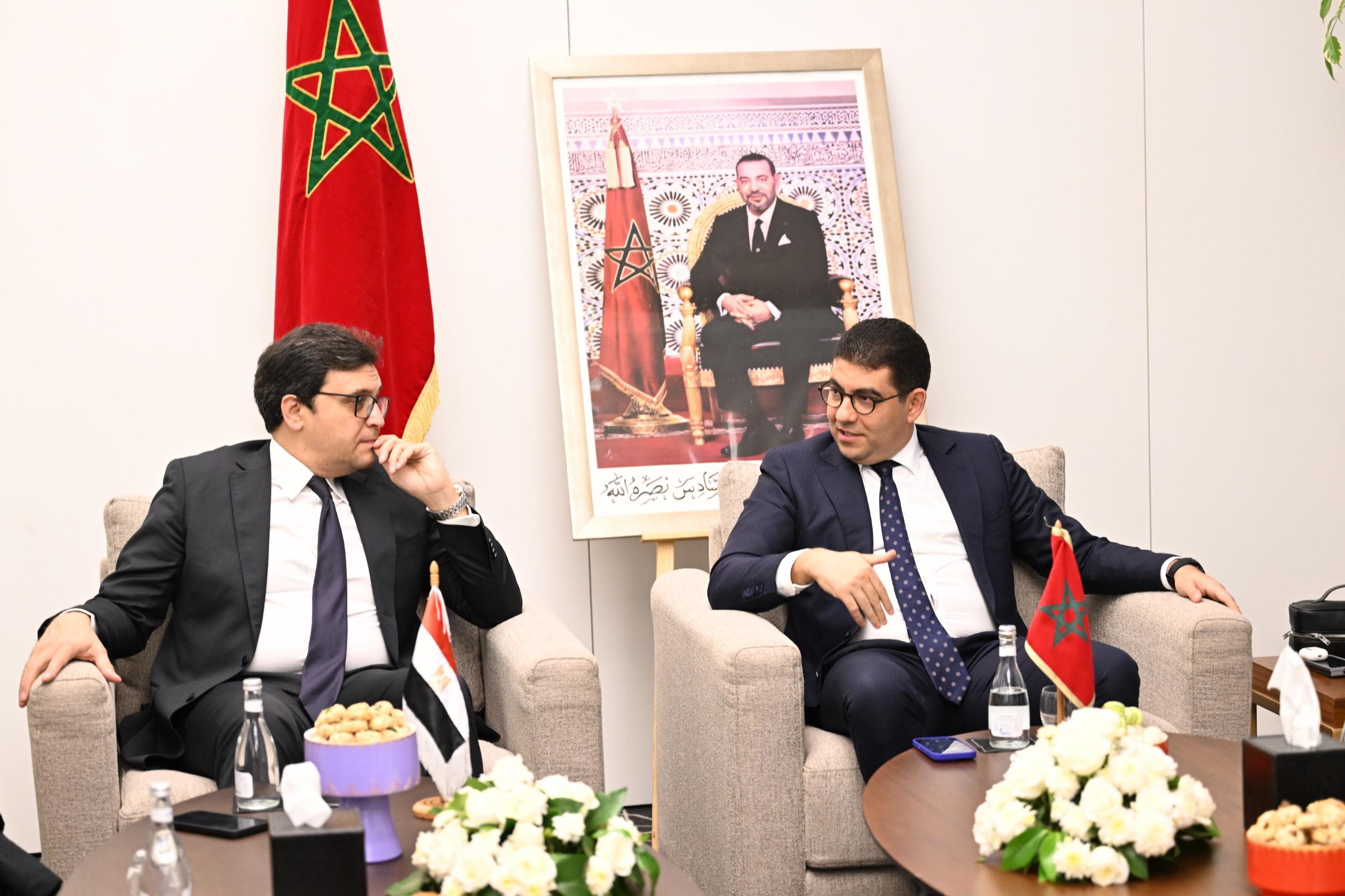 بنسعيد يجري مباحثات مع عدد من نظرائه العرب