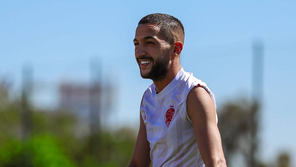 زياش يعود إلى تداريب الوداد الرياضي قبل مواجهة الكوكب المراكشي