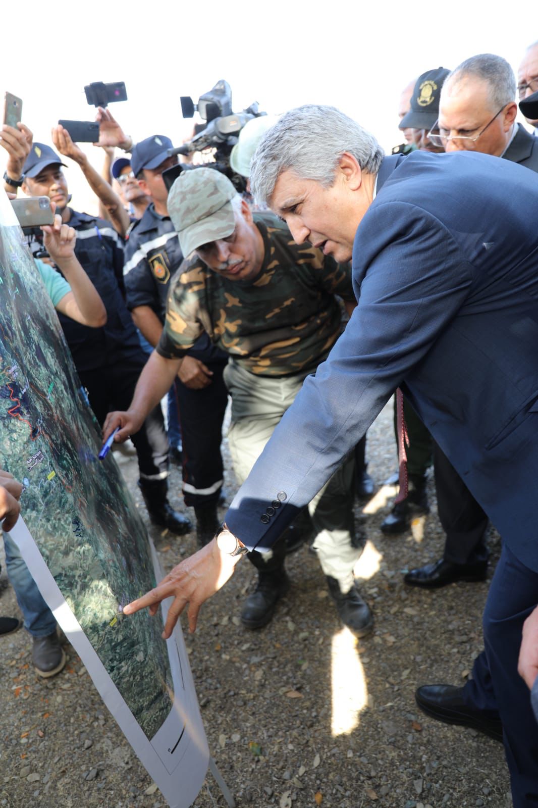 الصديقي يتفقد  مخلفات حرائق غابات العرائش